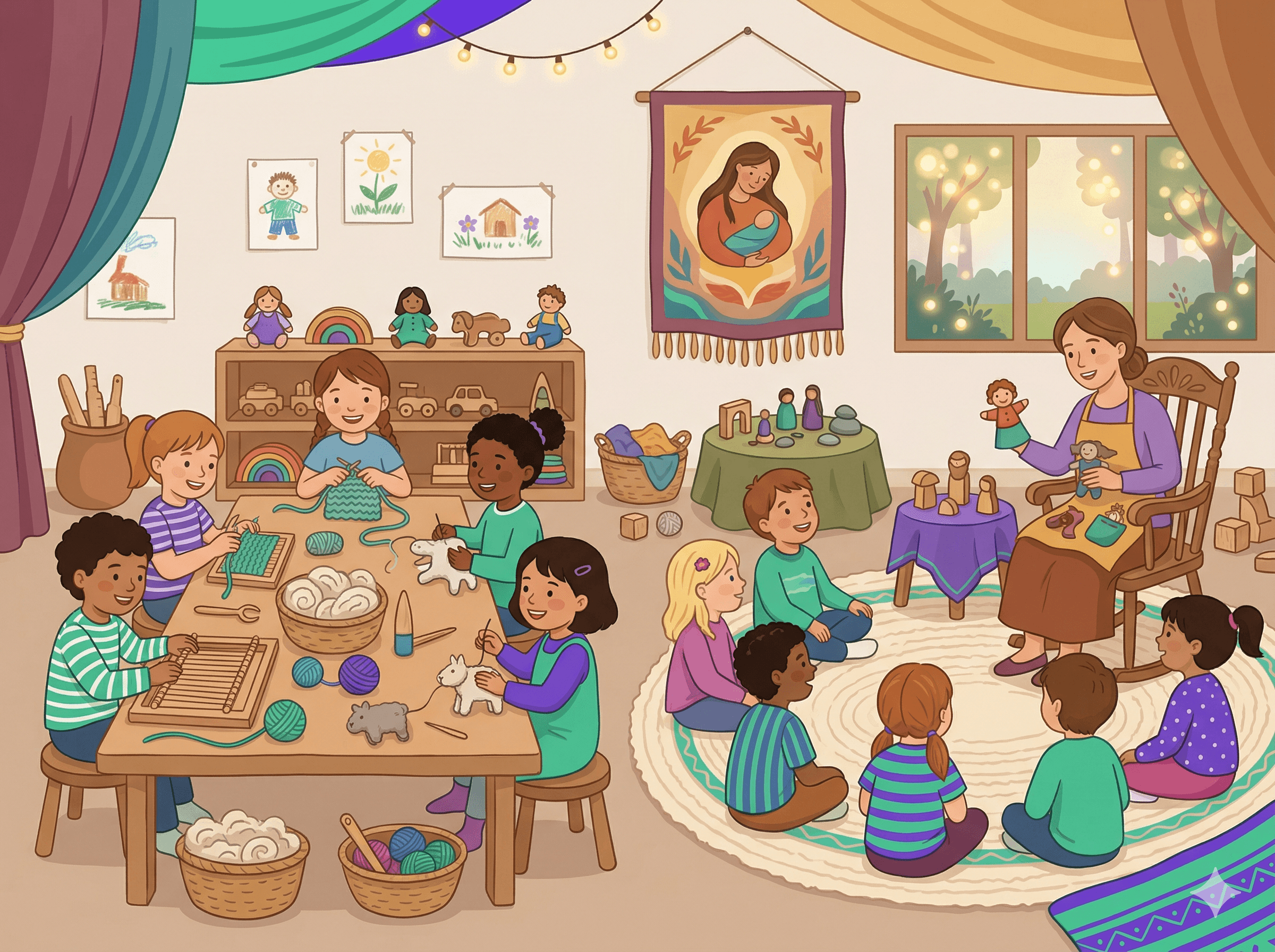 Portada del curso Pedagogía Waldorf: Ritmo, Arte y Desarrollo Integral